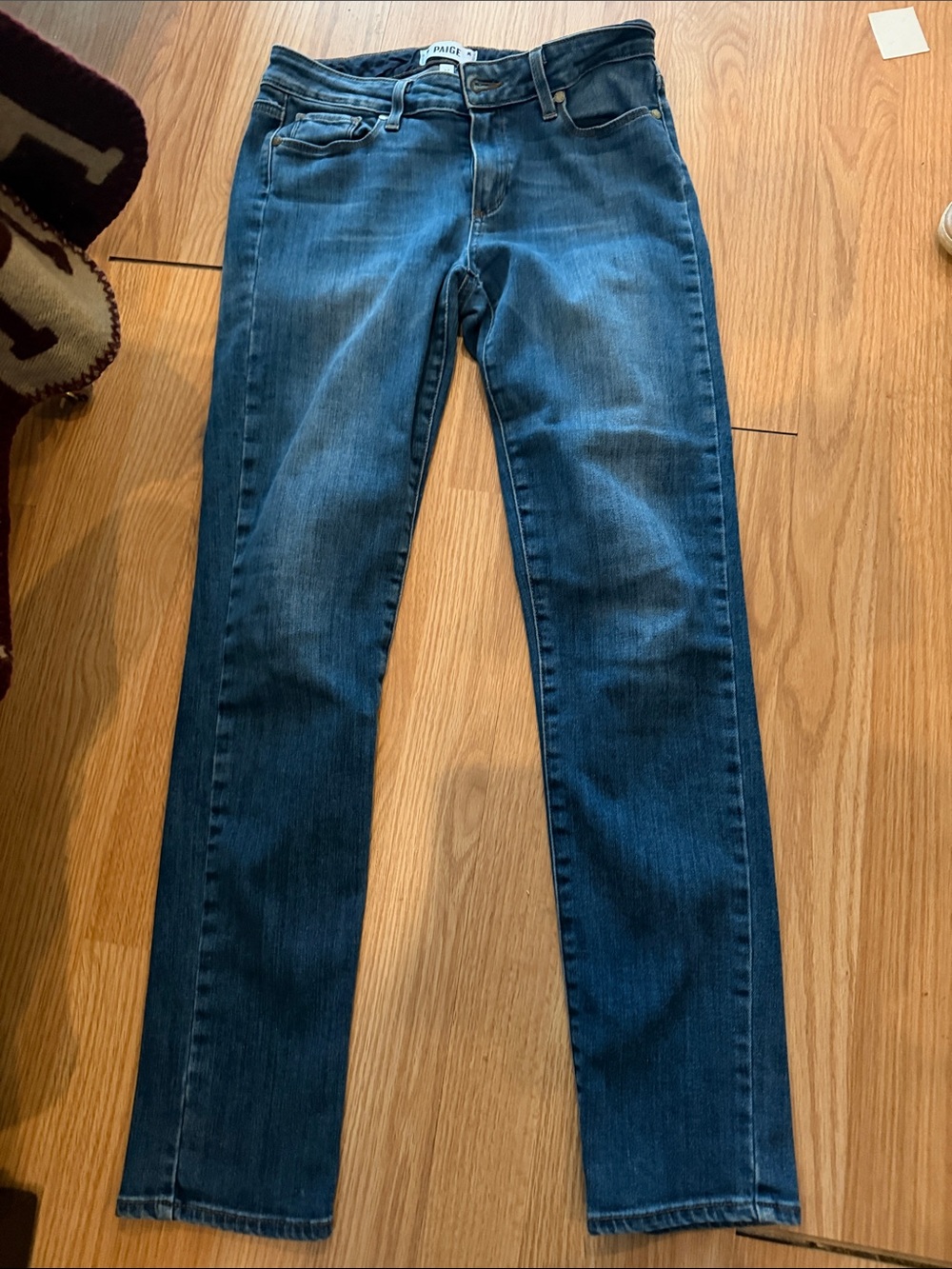 PAIGE Women's Blue Skinny Jeans